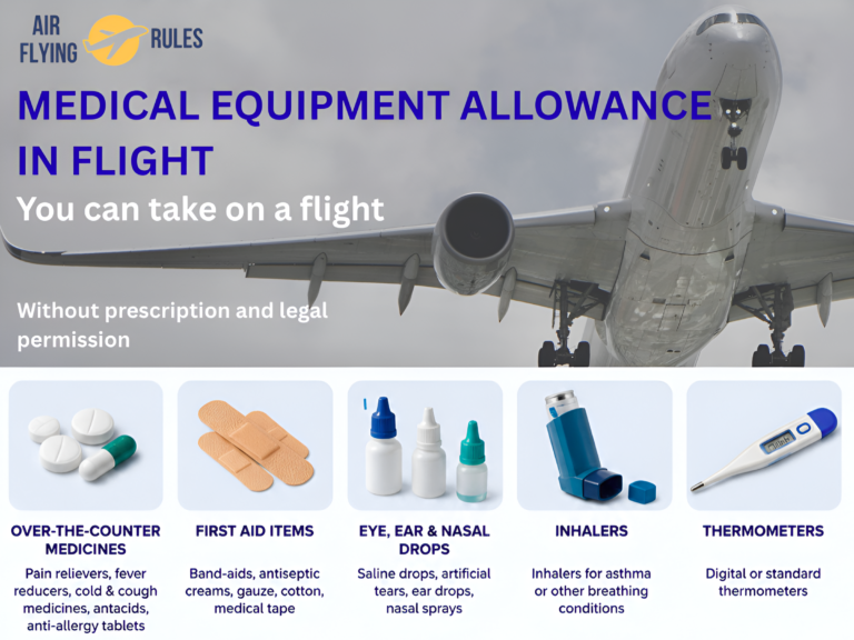 Medical equipment allowance in flight 2026