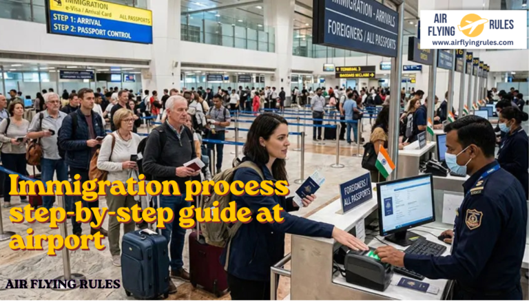 Immigration process step by step at the airport