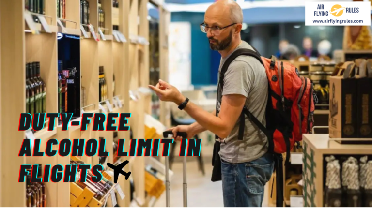 duty free alcohol limit in flights