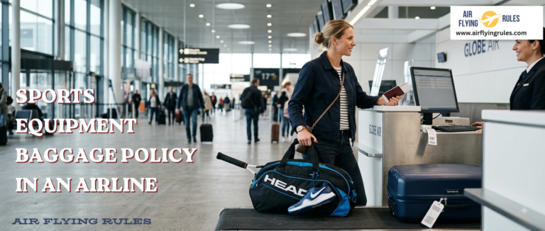Sports equipment extra baggage policy for airlines